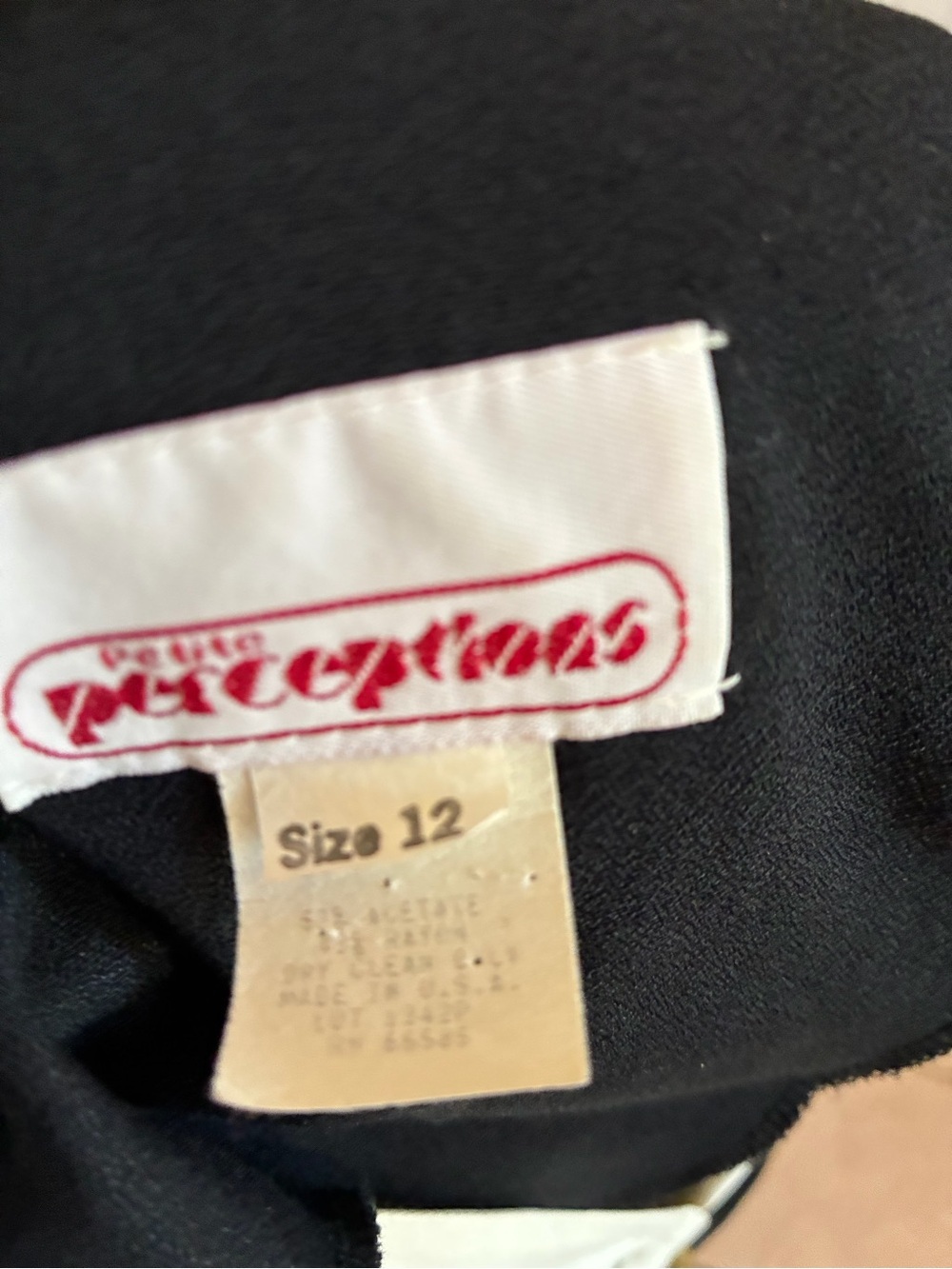 Black Open-Front Jacket with Cream Vest Detail - Picture 2 of 8